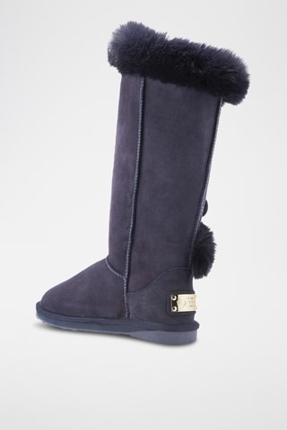 Botas de piel ovina - Azul marino