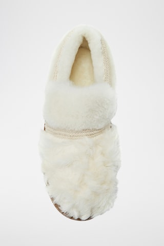 Mocasines de piel ovina con plataforma - Blanco