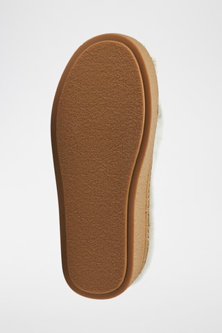 Mocasines de piel ovina con plataforma - Blanco