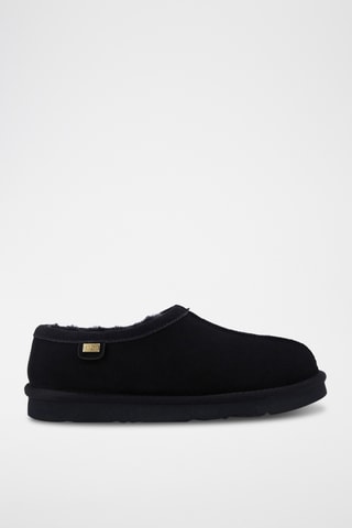 Zuecos de piel ovina - Negro