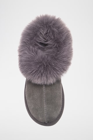 Zuecos de piel ovina - Gris