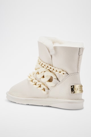 Botas de piel - Blanco