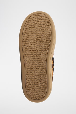 Botas de piel ovina con plataforma - Marrón