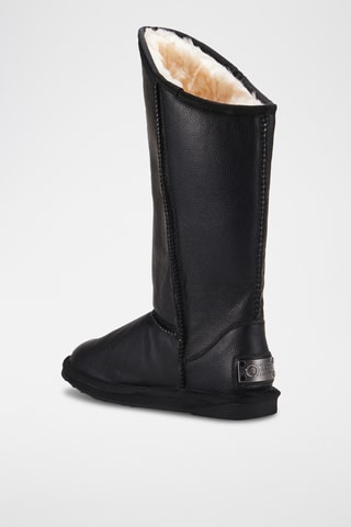 Botas de piel ovina - Negro
