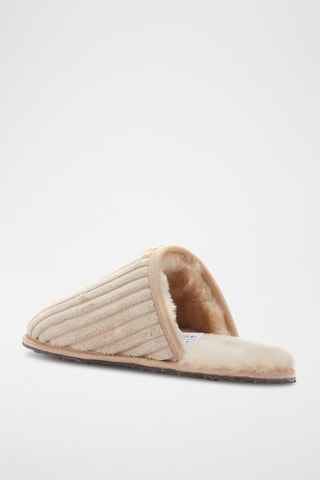 Zapatillas de casa de terciopelo - Beige