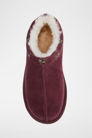 Botines de piel ovina - Burdeos