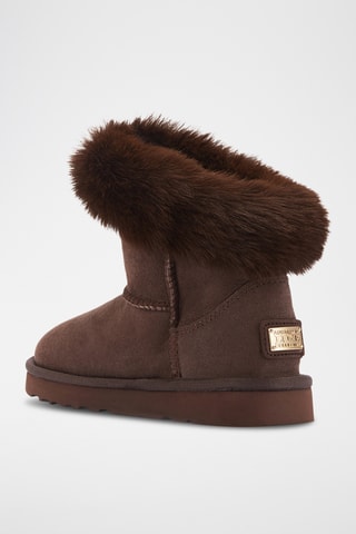 Botines de piel ovina - Marrón