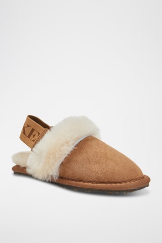 Sandalias de piel ovina - Camel