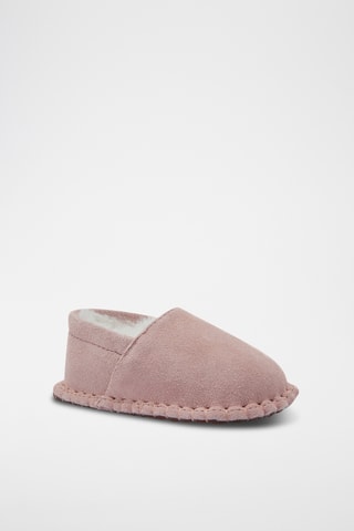 Zapatillas de casa de piel ovina - Rosa