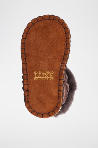 Botines de piel ovina forrados - Marrón