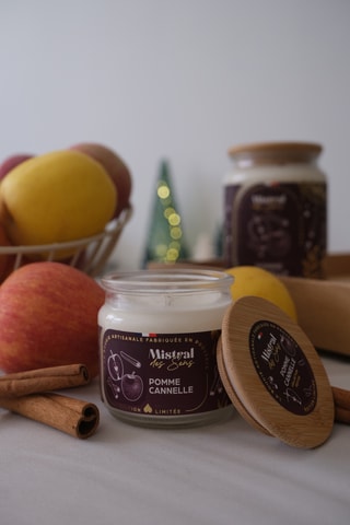Vela perfumada tarro pequeño - Manzana caramelizada con canela - 150 ml