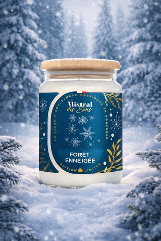 Vela perfumada tarro grande - Bosque nevado - 700 ml