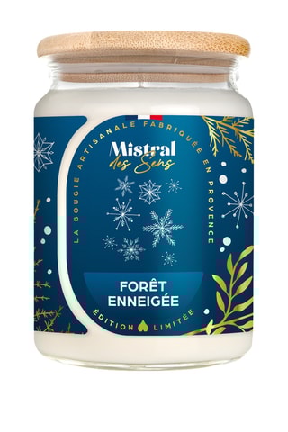 Vela perfumada tarro grande - Bosque nevado - 700 ml
