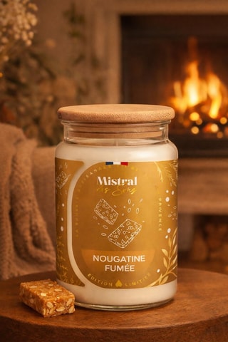 Vela perfumada tarro grande - Nougatine ahumado - 700 ml