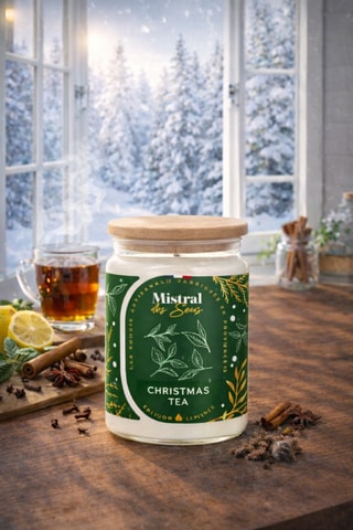 Vela perfumada tarro grande - Christmas tea - 700 ml