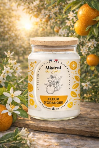 Vela perfumada jarra grande modelo - Flor de laranjeira  - 700 ml