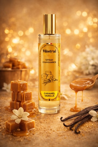 Spray ambientador - Caramelo y vainilla - 100 ml