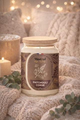 Pachuli intenso - Vela perfumada