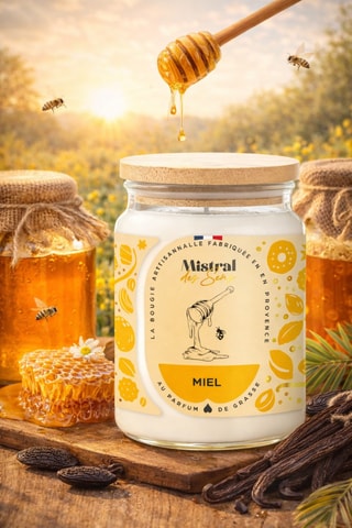 Miel cremosa - Vela perfumada