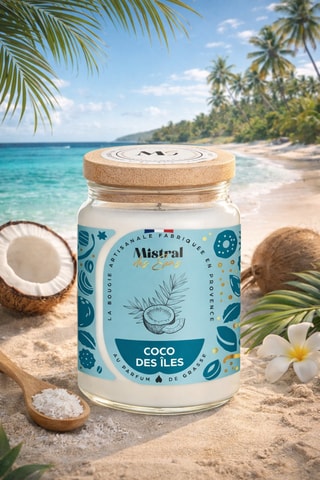 Coco isleño - Vela perfumada