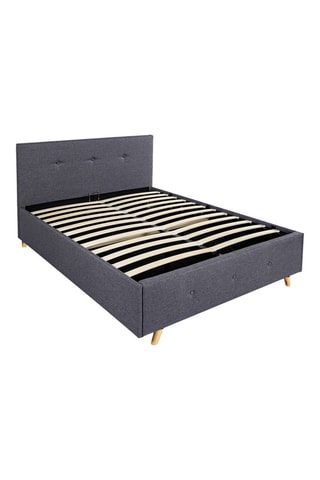 Cama com arrumação e sommier Luléa - Antracite