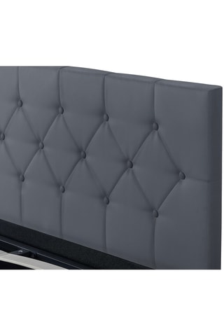 Cama com arrumação e estrado Hannah Cinzento