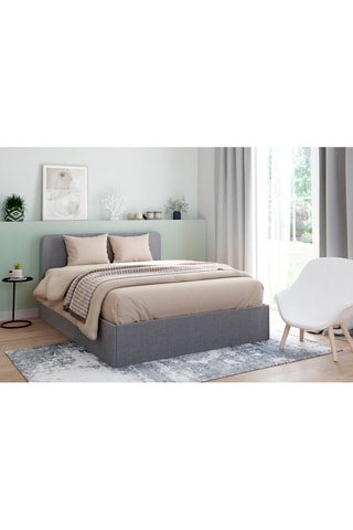 Cama com arrumação e estrado Louise Cinzento