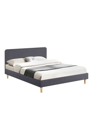 Cama de madeira Evy - Cinzento - 160 x 200 cm