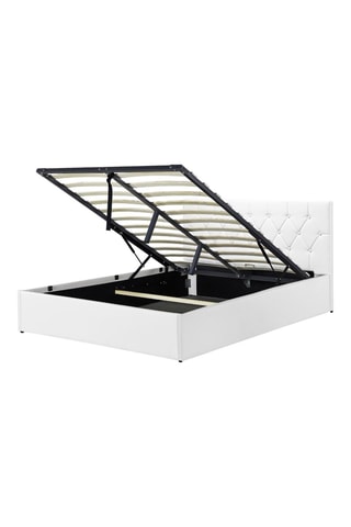 Cama com arrumação e estrado Hannah Branco