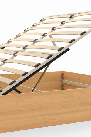 Cama com arrumação com sommier e cabeceira de cama - 160 x 200 cm