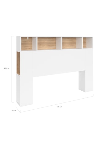 Cabeceira de cama com arrumações Léo - 145 x 105 x 20 cm