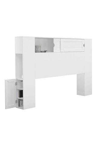 Cabeceira de cama sobre pés Orem - Branco