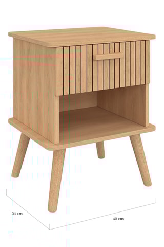 2 mesas de cabeceira Alane - 40 x 50 x 34 cm