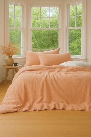 Juego de nórdico de gasa de algodón La Sultane - Rosa empolvado