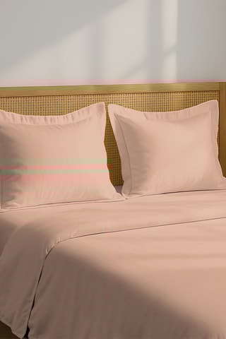 Sábana encimera de percal de algodón 80 hilos/cm² La Beguine - Rosa