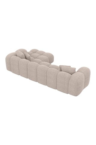 Canapé d'angle droit Form Nuvola - Beige - 5 places - Tissu structuré