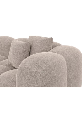 Canapé Nuvola - Beige - 4 places - Tissu structuré