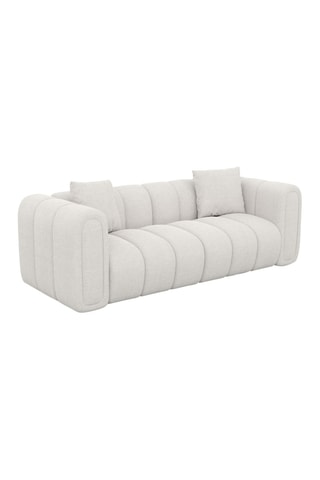 Canapé Luma - Blanc - 2 places - Tissu structurel