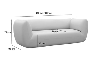 Canapé droit Leroy Vert