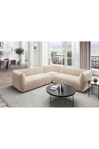 Canapé d'angle Leroy Crème