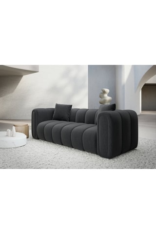 Canapé Luma - Anthracite - 2 places - En tissu structurel