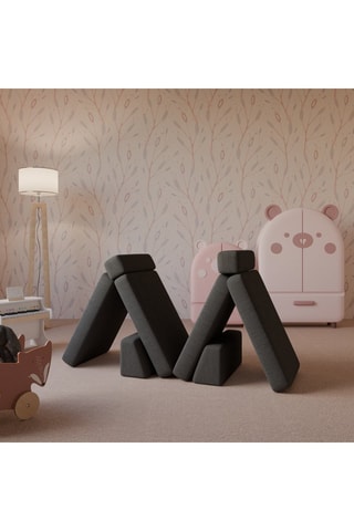 Canapé modulable Plumbo - Anthracite - 4 places - En polyester