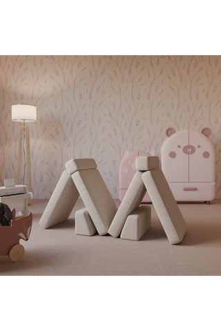 Canapé modulable Plumbo - Beige - 4 places - En polyester