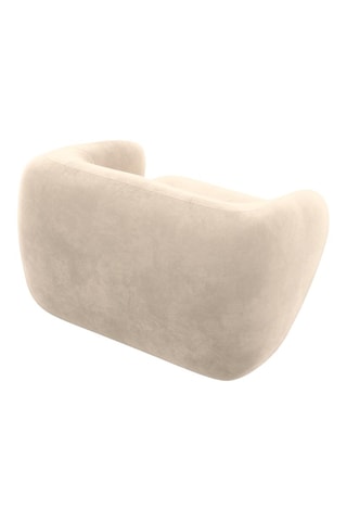 Fauteuil Maitano - Ecru - En polyester