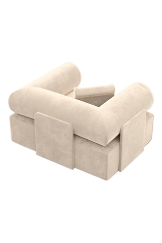 Fauteuil Ragusa - Ecru - En polyester