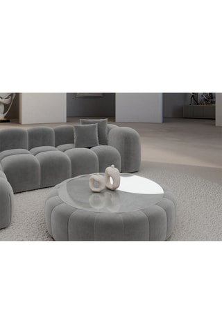 Table basse ronde Nuvola - Gris clair