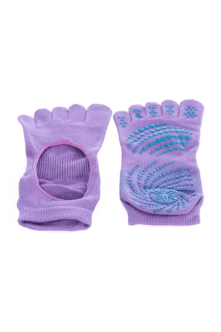 Calcetines antideslizantes para yoga y pilates - Violeta