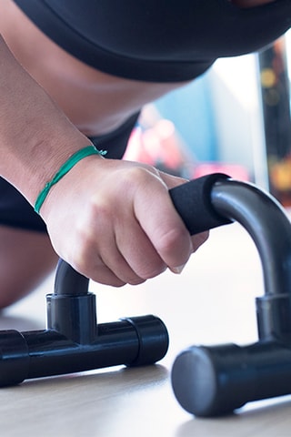 2 barras de flexiones antideslizantes - Negro