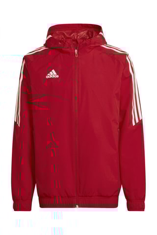 Chaqueta de entrenamiento con capucha - Rojo