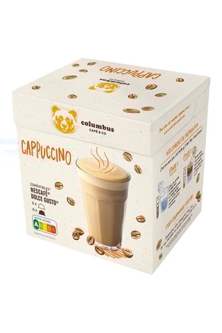 Café Cappuccino Columbus - 4 x 12 capsules compatibles Nescafé et Dolce Gusto